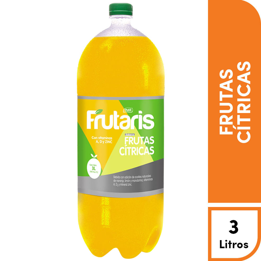 Bebida FRUTARIS con Sabor a Frutas CÃ­tricas Botella 3L